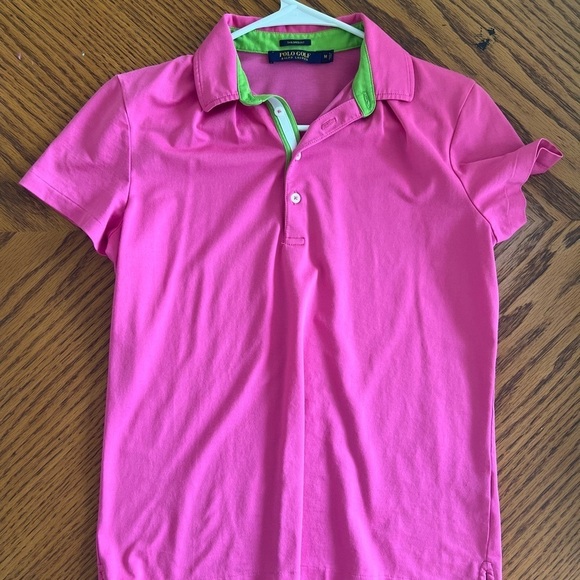 Polo Golf pink and green shirt - Picture 2 of 3